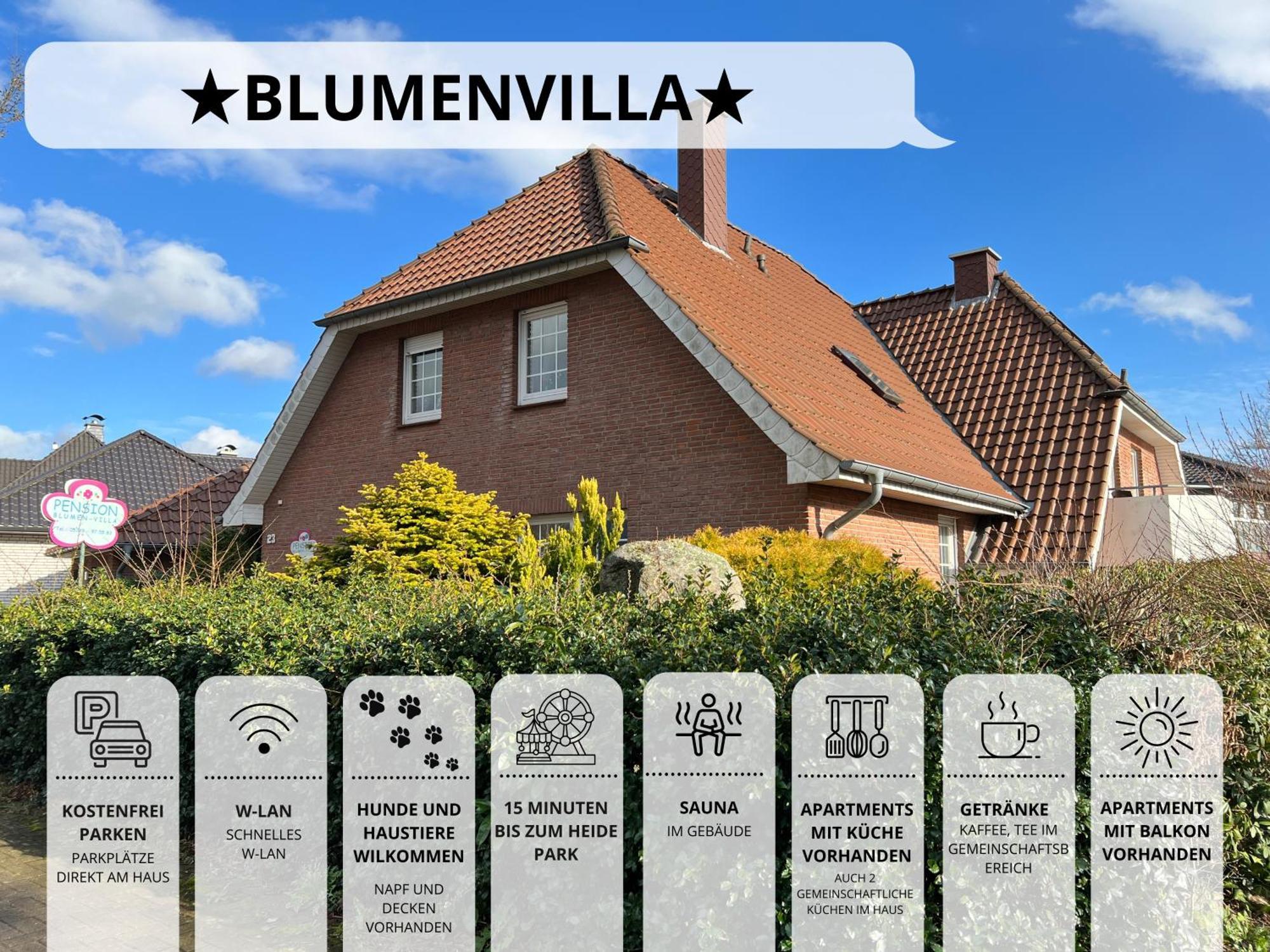 Blumenvilla - 15 Minuten Bis Zum Heide Park, Haustiere Willkommen, Sauna Im Gebaeude *